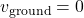 v_{\text{ground}} = 0
