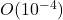O(10^{-4})