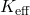 K_{\mathrm{eff}}