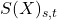 S(X)_{s,t}