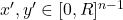 x',y' \in [0,R]^{n-1}