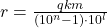 r = \frac{qkm}{(10^n-1) \cdot 10^l}
