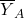 \overline{Y}_A