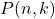 P(n, k)
