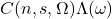 C(n,s,\Omega) \Lambda(\omega)
