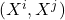 (X^i,X^j)