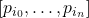 [p_{i_0}, \dots, p_{i_n}]