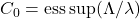 C_0 = \operatorname{ess\,sup}(\Lambda/\lambda)