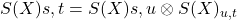 S(X){s,t}=S(X){s,u}\otimes S(X)_{u,t}