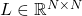 L \in \mathbb{R}^{N\times N}