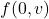 f(0,v)