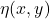 \eta(x,y)