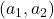 \left( a_{1},a_{2} \right)