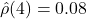 \hat{\rho}(4)=0.08