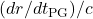 (dr/dt_{\text{PG}})/c