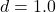 d=1.0