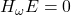 H_\omega E = 0