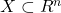 X\subset R^{n}