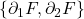 \{\partial_1 F, \partial_2 F\}