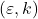 (\varepsilon, k)