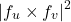 \[\left|f_{u}\times f_{v}\right|^{2}\]