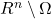 R^n \setminus \Omega