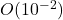 O(10^{-2})
