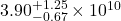 3.90^{+1.25}_{-0.67} \times 10^{10}