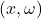 (x, \omega)