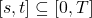 [s,t]\subseteq[0,T]