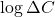 \log\Delta C