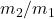 m_2/m_1