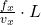 \frac{f_x}{v_x}\cdot L