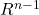 {R}^{n-1}