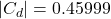|C_d|=0.45999
