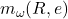 m_\omega(R,e)