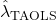 \hat{\lambda}_{\mathrm{TAOLS}}