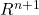 R^{n+1}