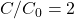 C/C_{0}=2