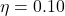 \eta = 0.10