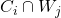 C_i \cap W_j