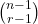 \binom{n-1}{r-1}