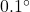 0.1^\circ
