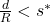 \frac{d}{R}<s^*