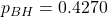 p_{BH} = 0.4270