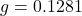 g=0.1281