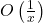 O\left(\frac{1}{x}\right)