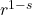 r^{1-s}