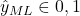 \hat{y}_{ML} \in {0,1}