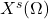 X^s(\Omega)